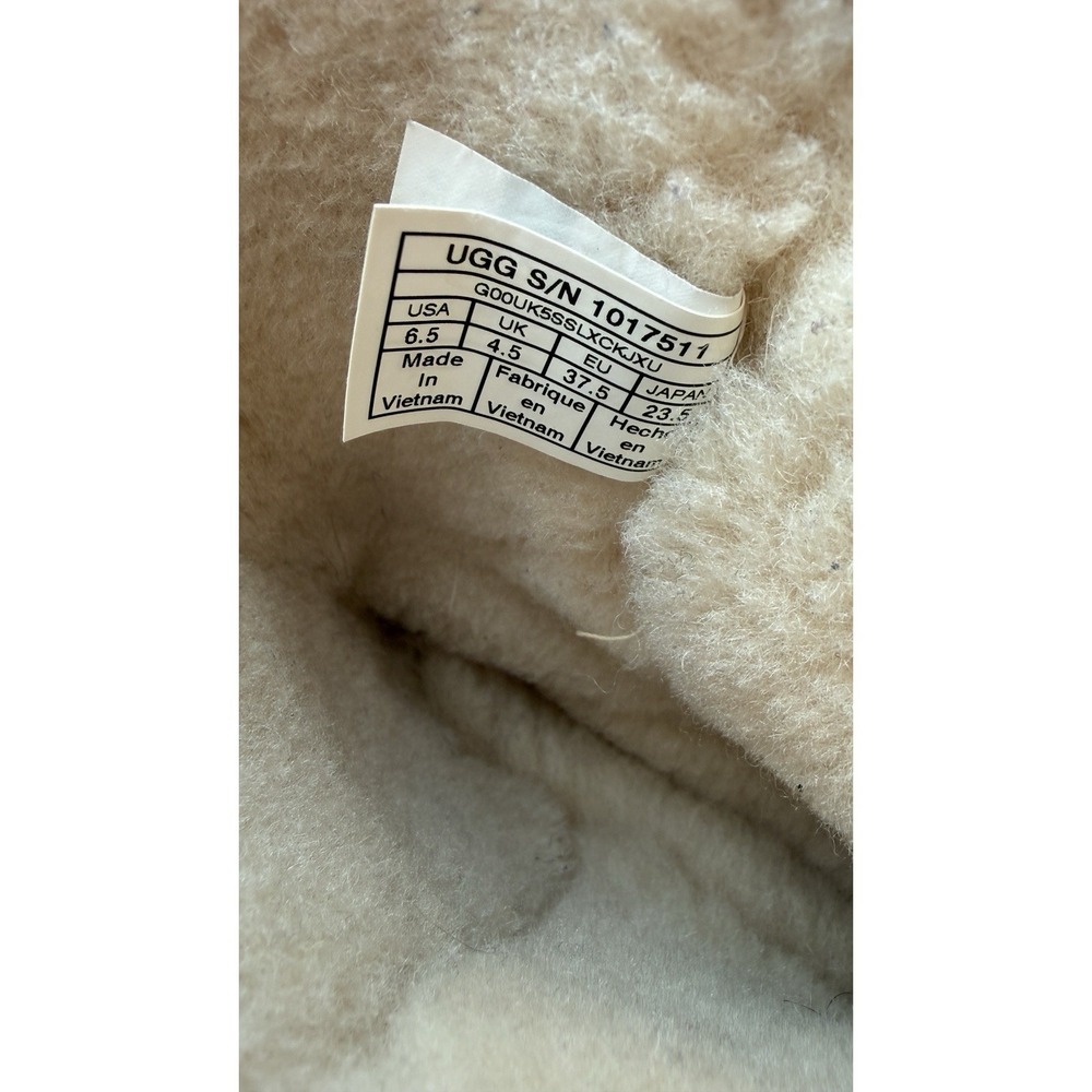 UGG SUNDANCE SAND WATERPROOF SUEDE SHEEPSKIN TALL WINTER BOOTS WOMENS 6.5 - Picture 9 of 9